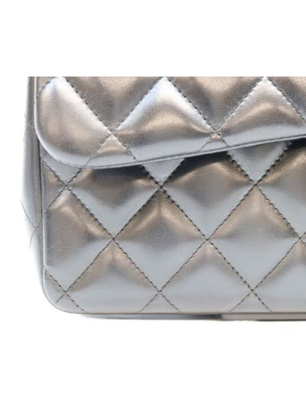 Chanel Black Lamb Silver Double Flap Maxi Quilted 30 - Picture 7 of 15